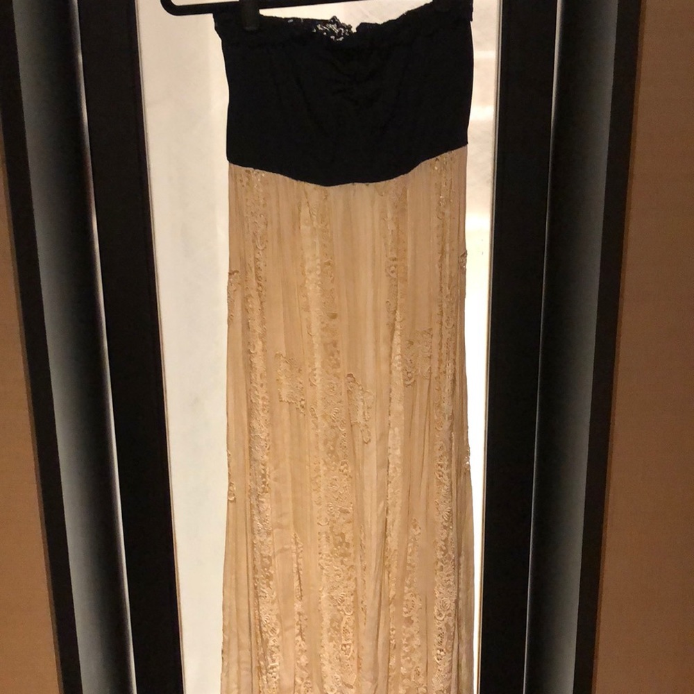 Gently worn strapless maxi dress
